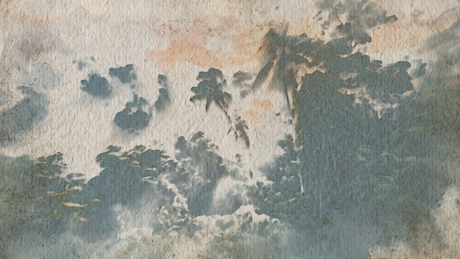 Footage in, painting out: the same frame before and after.